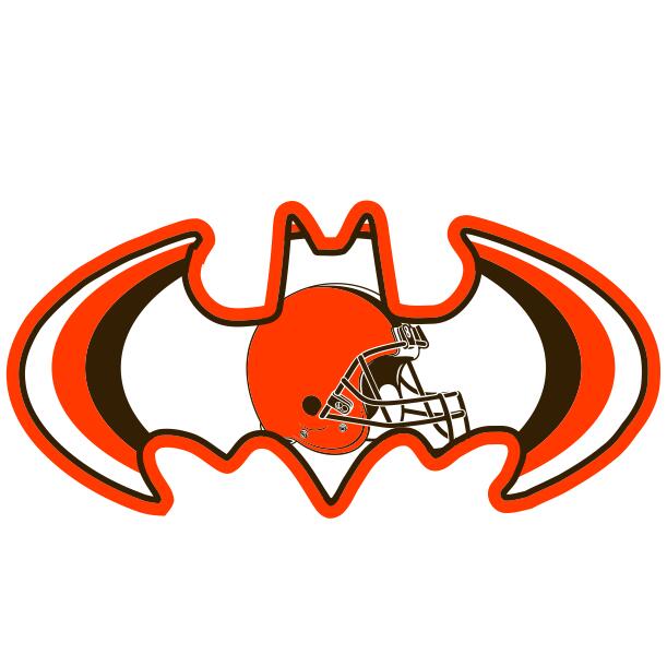 Cleveland Browns Batman Logo fabric transfer